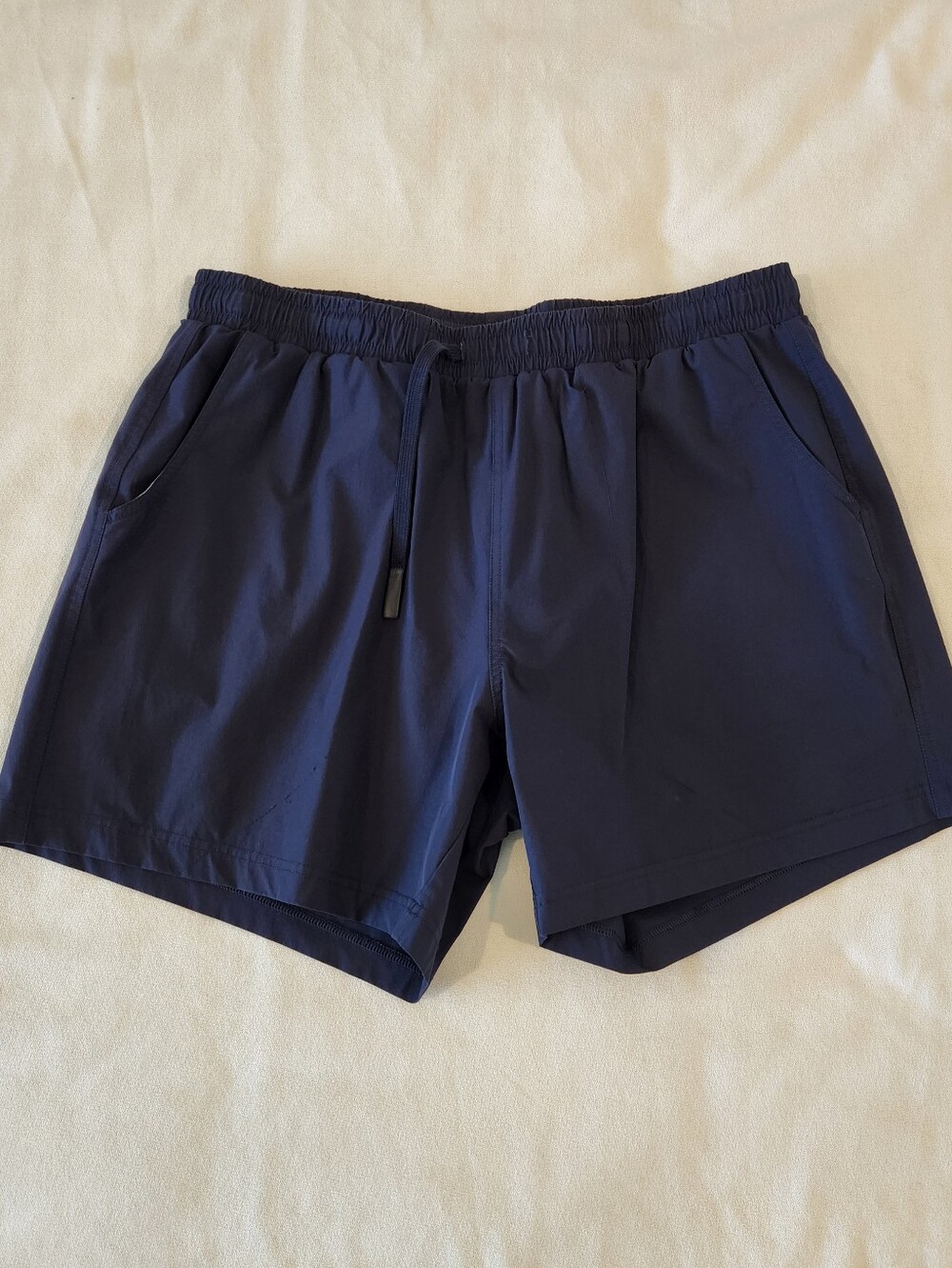 Bearbottom Men's Navy Blue Lined 5.5” Athletic Shorts